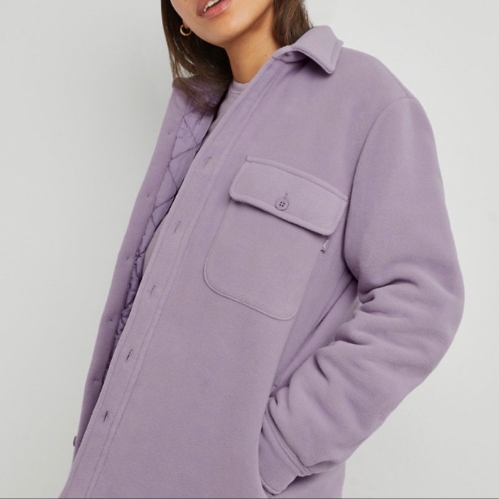 Aritzia Purple Fleece Jacket